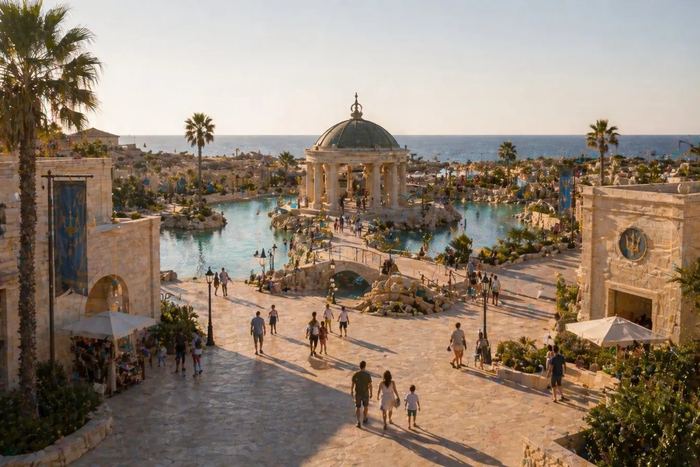 Lagoon kingdom, water held in stone