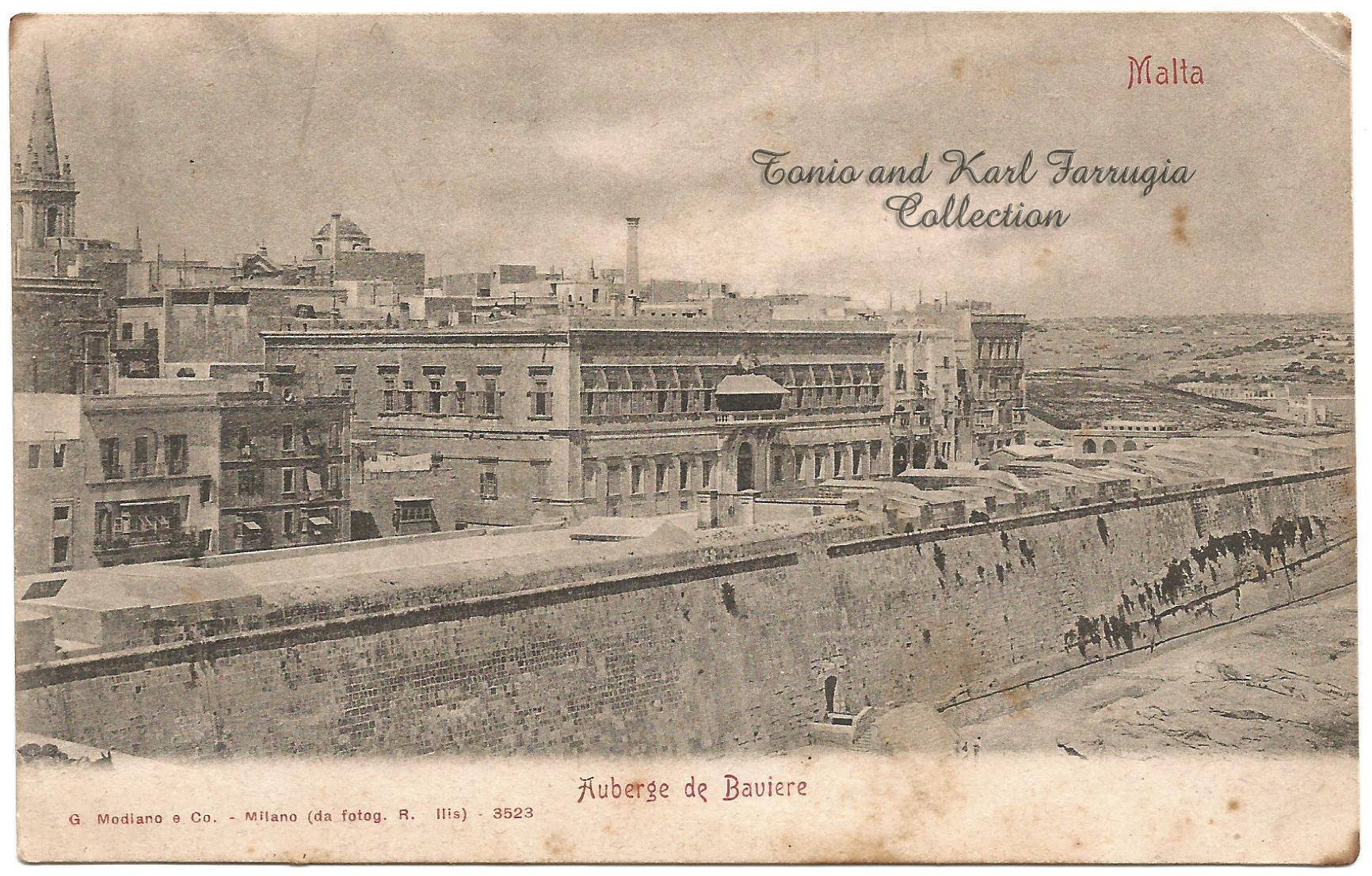 Auberge de Baviere — vintage postcard, G. Modiano & Co., Milano