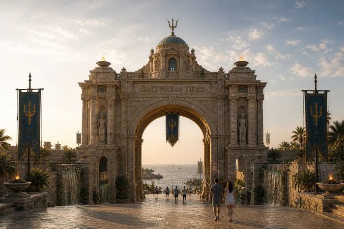 gateway of tides — arrival plaza