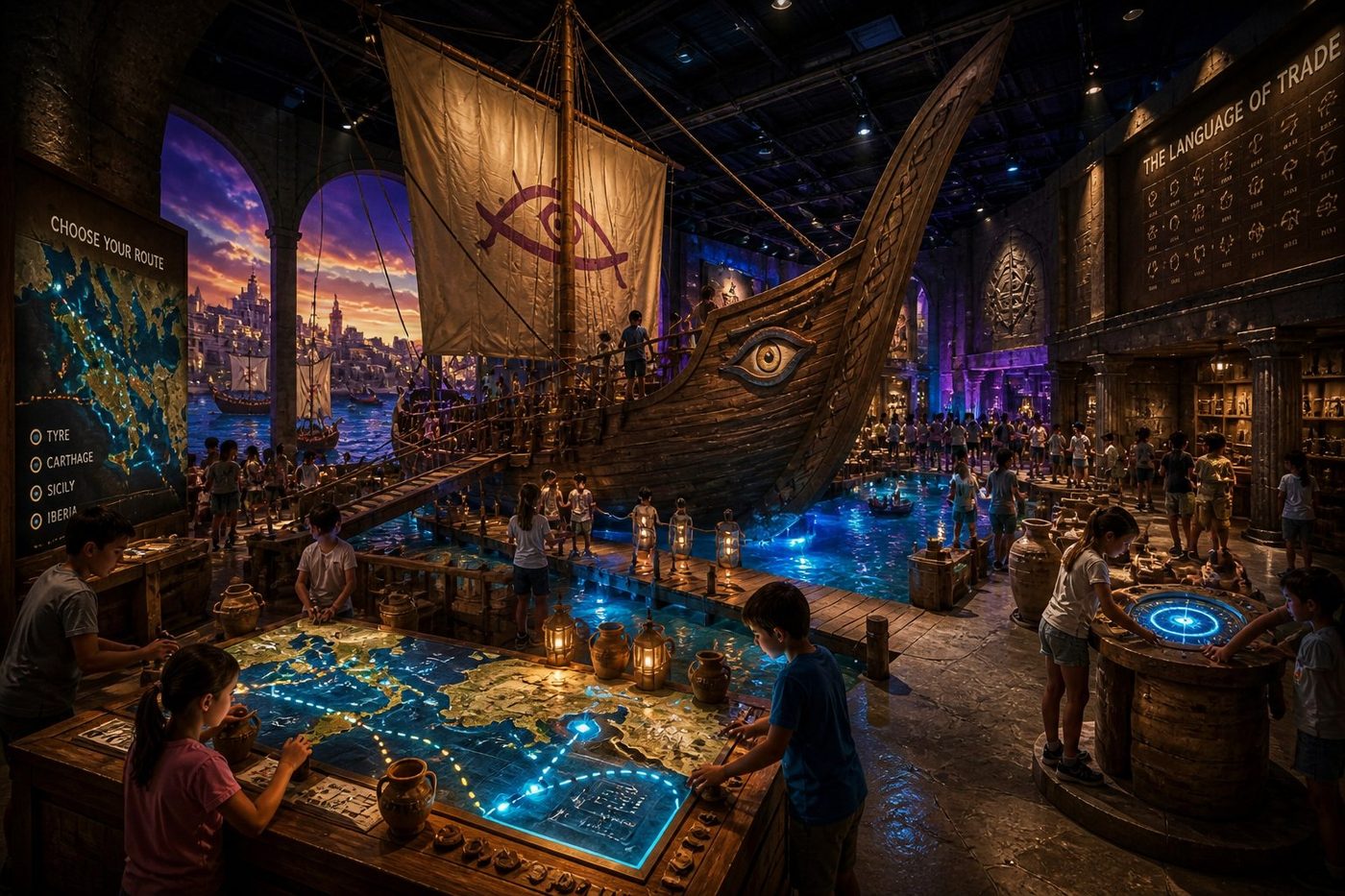 phoenician chamber, the trading floor