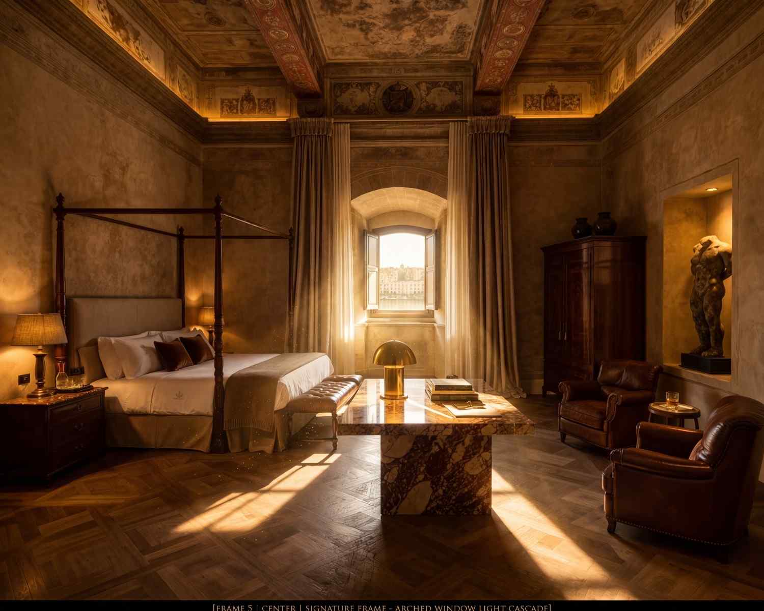 Suite at golden hour