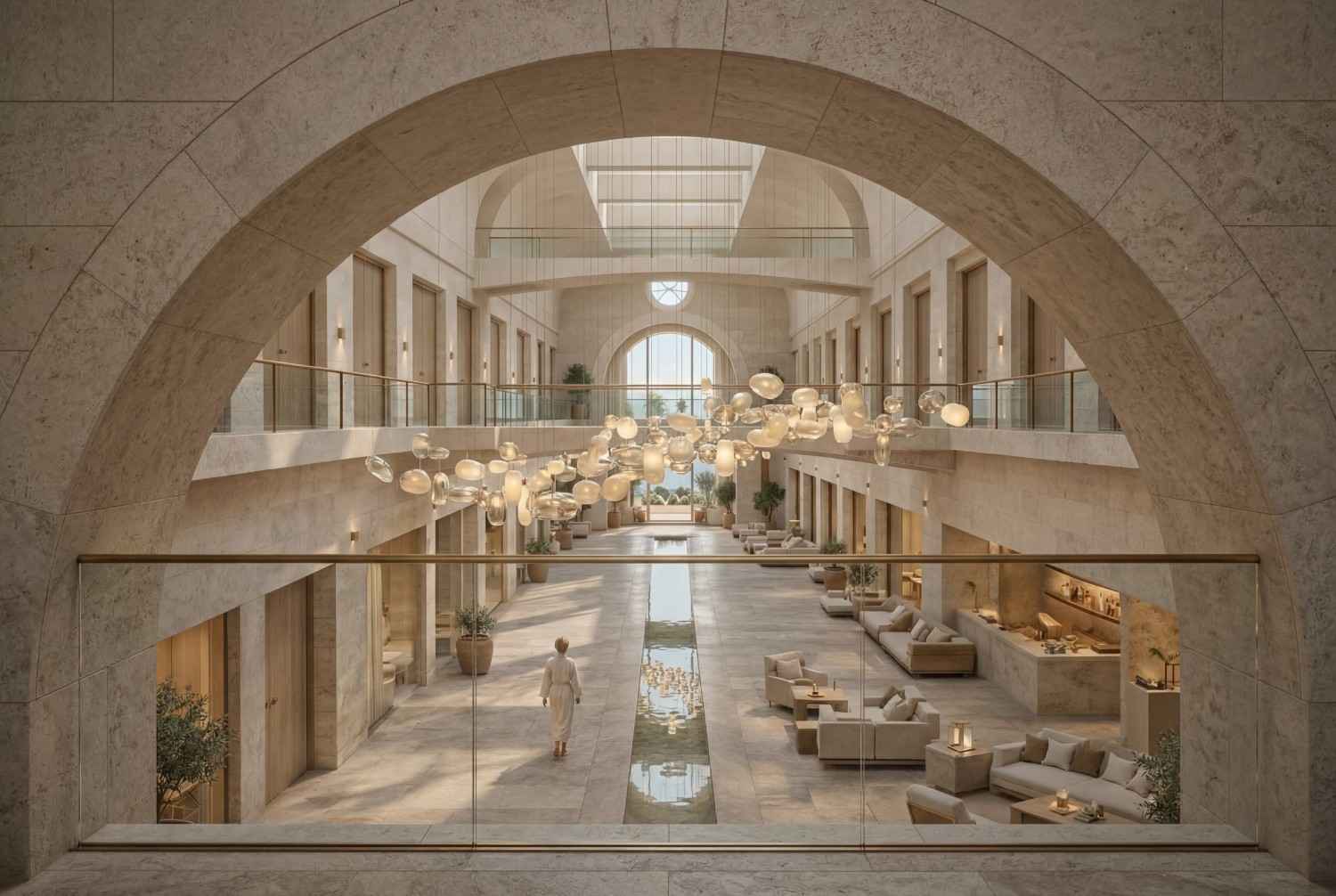 The grand atrium
