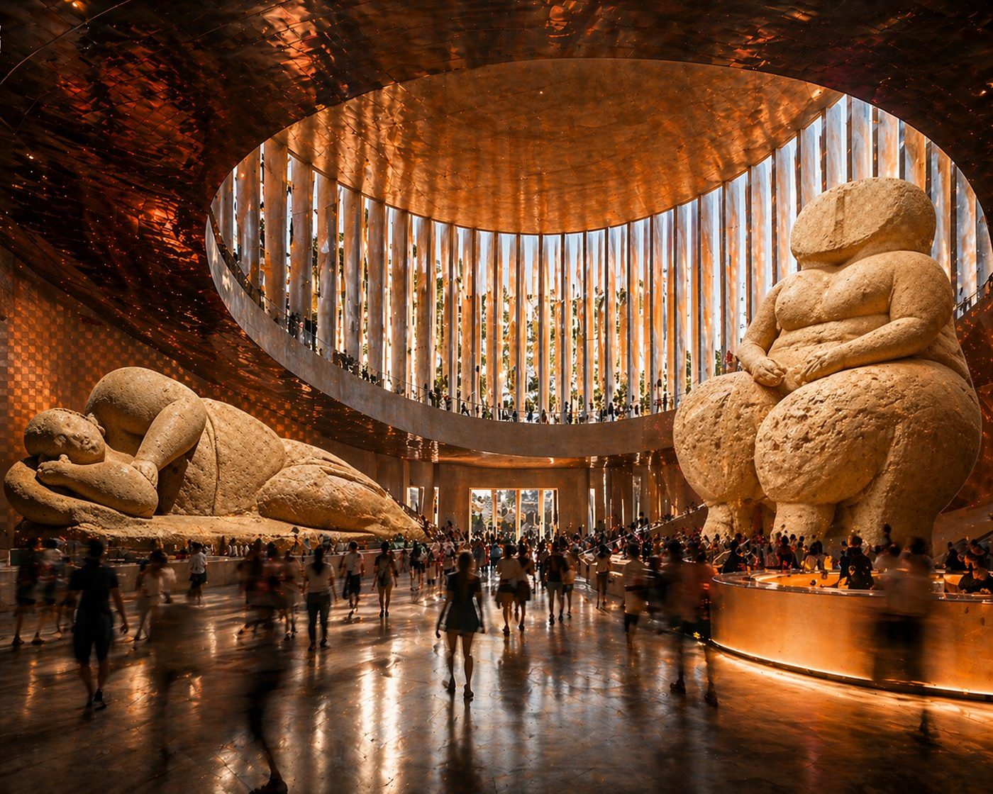 the central oculus, threshold between past and future
